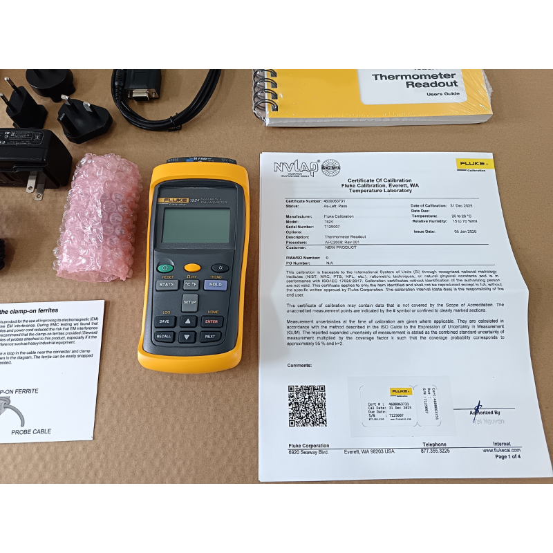 Fluke Calibration 1524 Handheld Thermometer Readout - Image 5