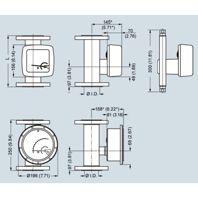 SIEMENS Variable area flowmeters SITRANS F VA 250 7ME586 For Pharmaceutical and Chemical Industries